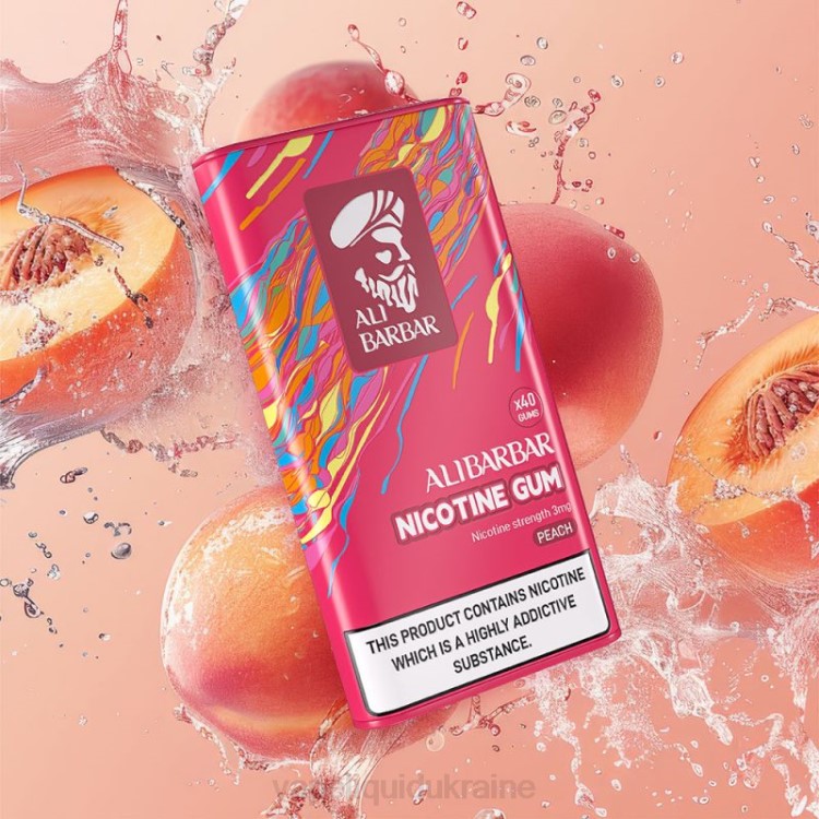Vape Liquid Ukraine - Alibarbar Nicotine Gum Peach F2VB102