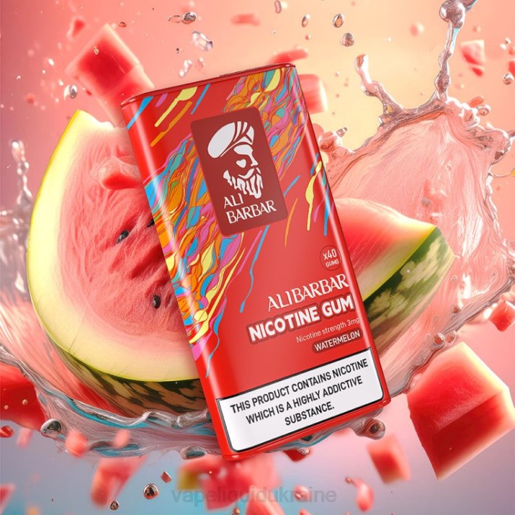 Vape Shop Київ - Alibarbar Nicotine Gum Watermelon F2VB103