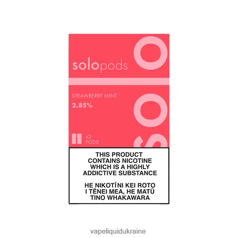 Pod System Vape - Solo Replacement Pod 2-Pack Strawberry Mint 44R8N660