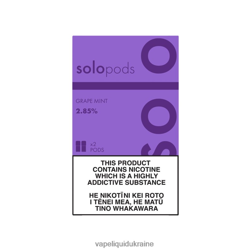 Vape Pod System - Solo Replacement Pod 2-Pack Grape Mint 44R8N654