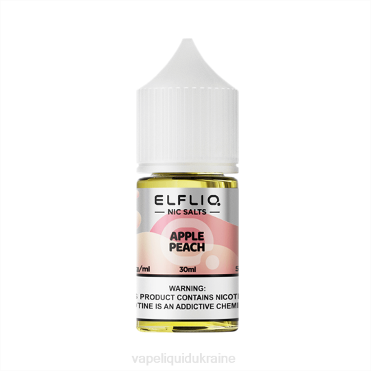 Vape Liquid Ukraine - ELFBAR ELFLIQ nic salt 30ml APPLE PEACH 86467