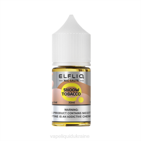 Vape Liquid Ukraine - ELFBAR ELFLIQ nic salt 30ml SNOOW TOBACCO 864627