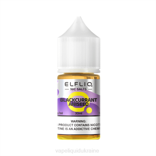 Vape Pod System - ELFBAR ELFLIQ nic salt 30ml BLACKCURRANT ANISEED 86469