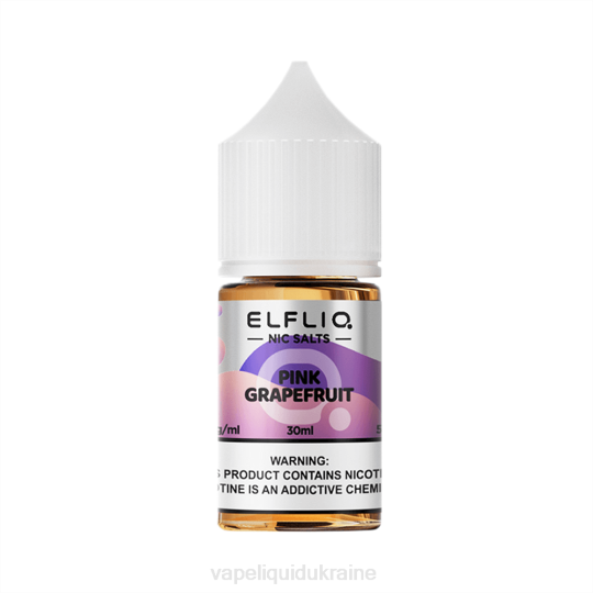Vape Pod System - ELFBAR ELFLIQ nic salt 30ml PINK GRAPEFRUIT 864624