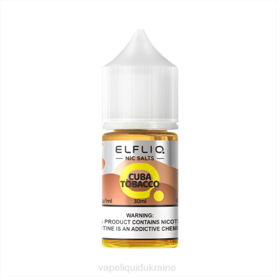 Vape Ukraine - ELFBAR ELFLIQ nic salt 30ml CUBA TOBACCO 864616
