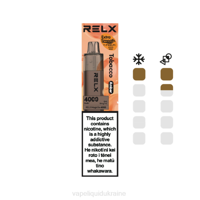 Pod System Vape - RELX MagicGo 4000 Disposable Vape Tobacco (Amber) DX845