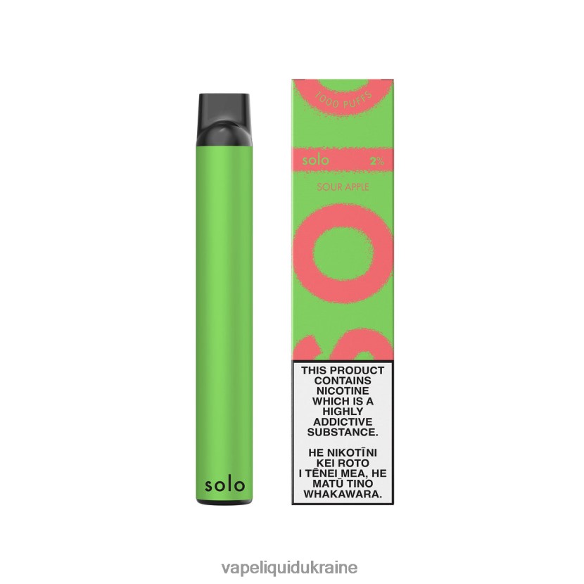 Pod System Vape - Solo Disposable Vape Sour Apple 44R8N65