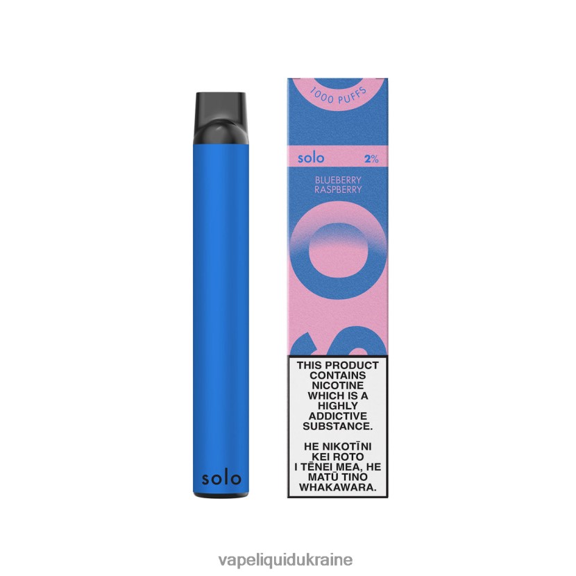Vape Pod System - Solo Disposable Vape Paradise Collection Blueberry Raspberry 44R8N619