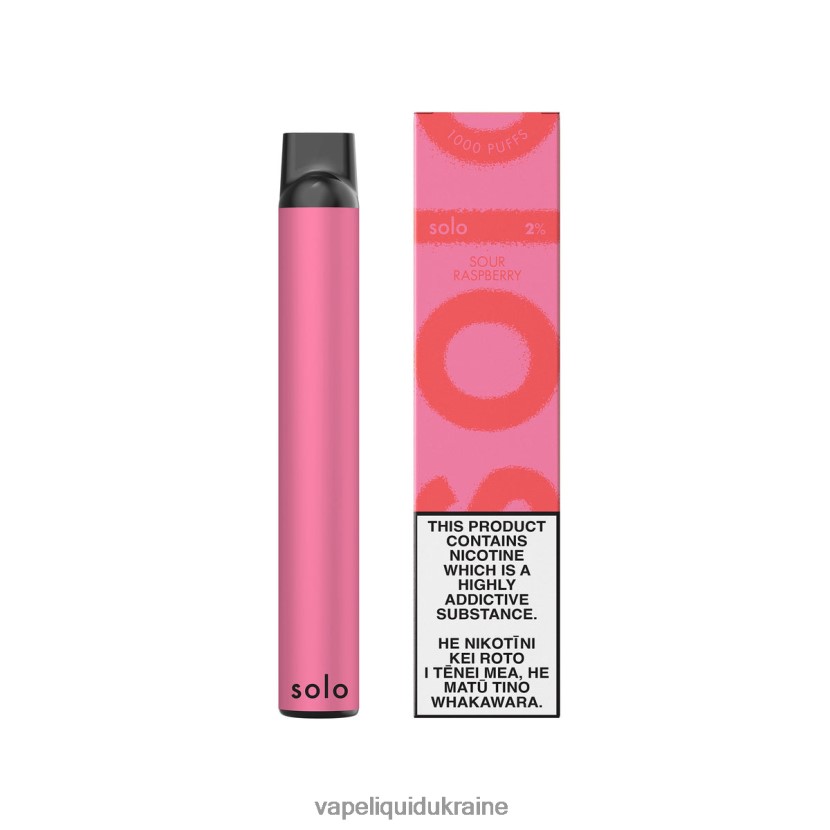 Vape Shop Київ - Solo Disposable Vape Sour Raspberry 44R8N613