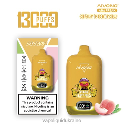 Pod System Vape - Aivono AIM FREAK 13000 HZDR0245 Peach Fruit Juice