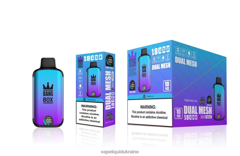 Pod System Vape - Bang Box 18000 puffs Triple Berry Ice 624T6B95