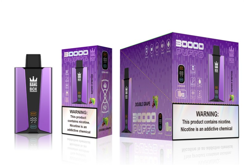 Pod System Vape - Bang Box 30000 Puffs Smart Screen Double Grape 624T6B85
