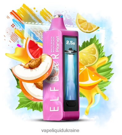 Pod System Vape - Elf Bar Planet 25000 White Peach Baja Splash ZTRF6620