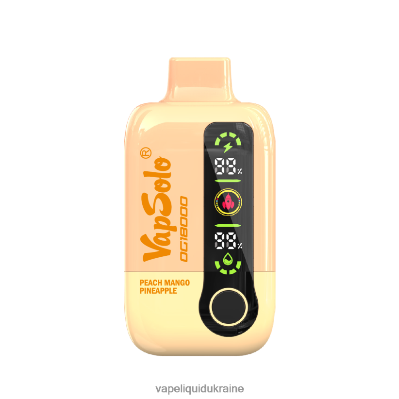 Pod System Vape - VapSolo DG18000 Peach Mango Pineapple B8PN6J5