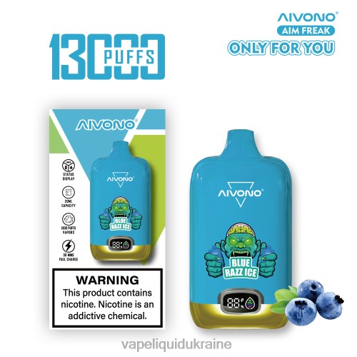Vape Liquid Ukraine - Aivono AIM FREAK 13000 HZDR0242 Blue Razz Ice