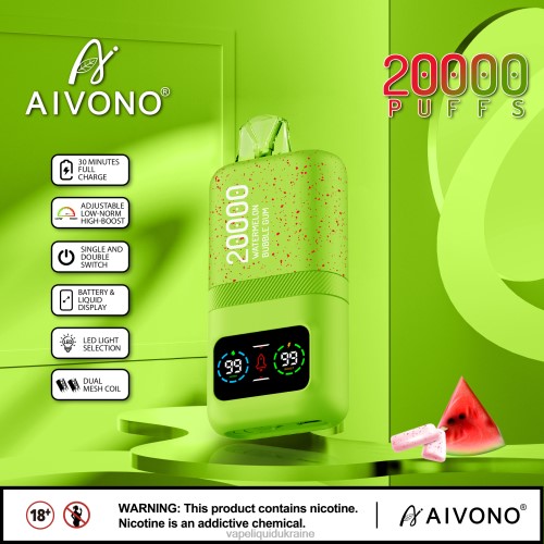 Vape Liquid Ukraine - Aivono AIM magic 20000 HZDR082 Watermelon Bubble Gum