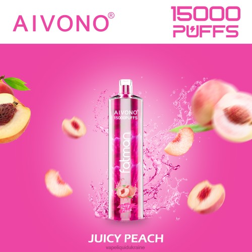 Vape Liquid Ukraine - Aivono FATMAN 15000 HZDR017 Juicy Peach