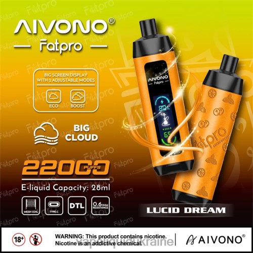 Vape Liquid Ukraine - Aivono Fatpro 22000 HZDR07 Lucid Dream