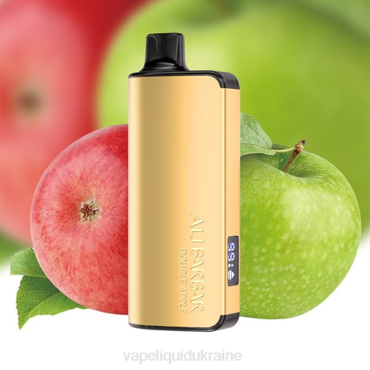 Vape Liquid Ukraine - Alibarbar Ingot 20000 Disposable Vape Double Apple F2VB47