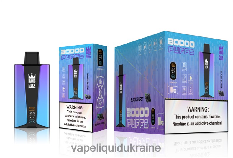 Vape Liquid Ukraine - Bang Box 30000 Puffs Smart Screen Black Burst 624T6B77