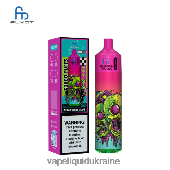 Vape Liquid Ukraine - Fumot Tornado 30K Music Strawberry Grape 482N2027