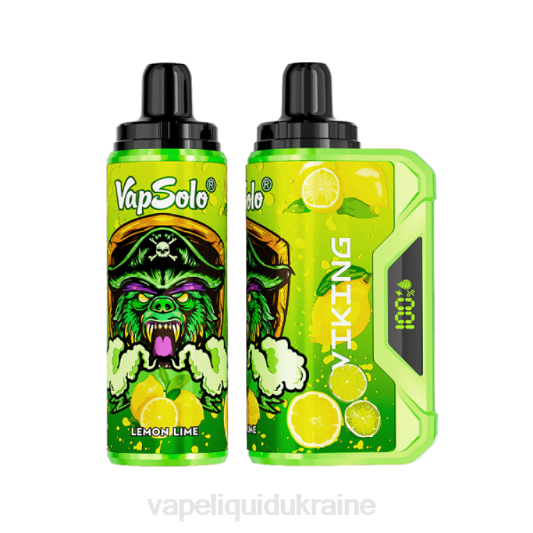Vape Liquid Ukraine - Vapsolo VIKING Disposable Vape Lemon Lime F2VB152