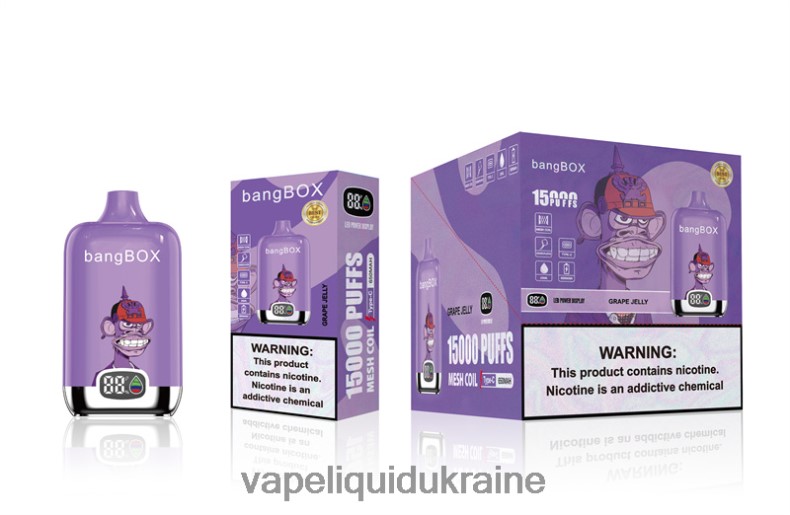 Vape Pod System - Bang Box 15000 Puffs Grape Jelly 624T6B49