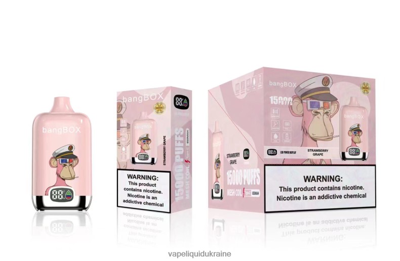 Vape Pod System - Bang Box 15000 Puffs Strawberry Grape 624T6B44
