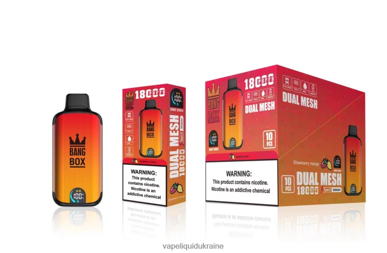 Vape Pod System - Bang Box 18000 puffs Strawberry Mango 624T6B99
