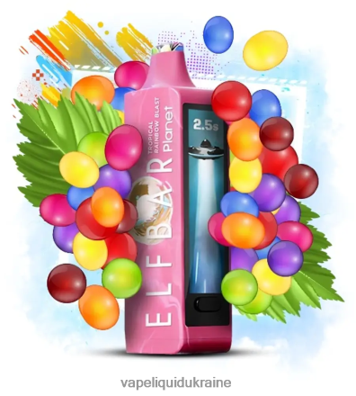 Vape Pod System - Elf Bar Planet 25000 Tropical Rainbow Blast ZTRF6629