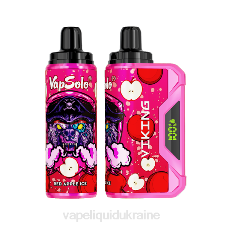 Vape Pod System - Vapsolo VIKING Disposable Vape Red Apple Ice F2VB154