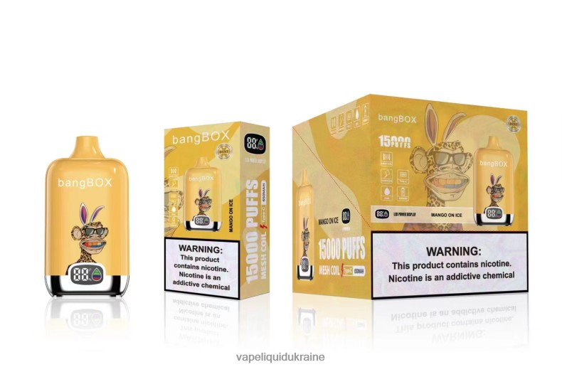 Vape Shop Київ - Bang Box 15000 Puffs Mango On Ice 624T6B48