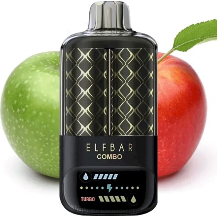 Vape Shop Київ - Elf Bar Combo 25000 Green Apple & Double Apple Shisha ZTRF663
