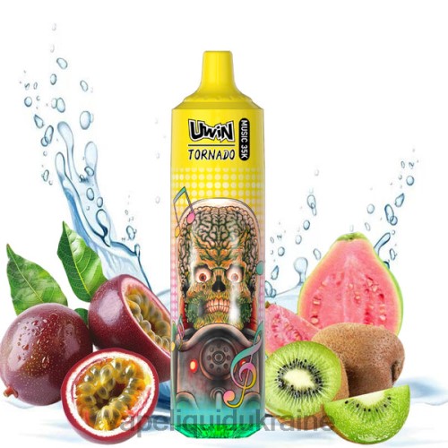 Vape Shop Київ - UWIN CRYSTAL 35K DISPOSABLE VAPE HZDR0388 Kiwi Passion Fruit Guava