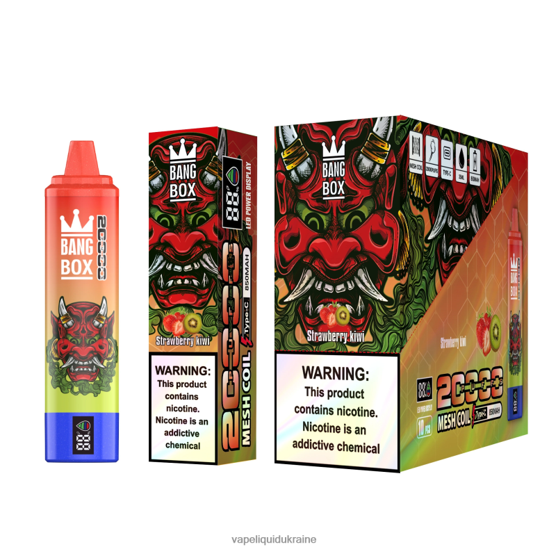 Vape Ukraine - Bang Box 20000 Puffs Smart Screen Strawberry Kiwi 624T6B51