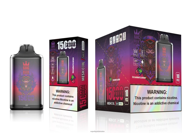 Vape Ukraine - Bang Box S1-15000 Puffs Strawberry Grape 624T6B111