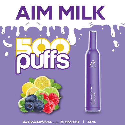 Vape Pod System - Aivono AIM MILK 500 HZDR0264 Blue Razz Lemonade