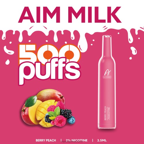 Vape Shop Київ - Aivono AIM MILK 500 HZDR0273 Berry Peach