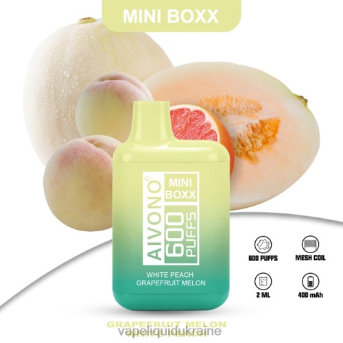 Vape Ukraine - Aivono AIM MINI BOXX 600 HZDR0241 White Peach Grapefruit Melon