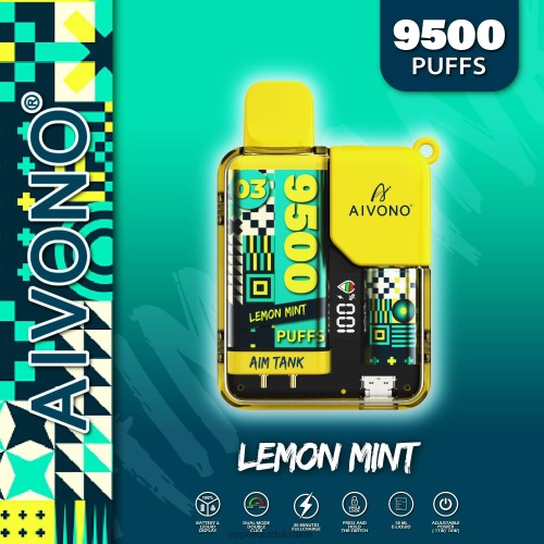 Pod System Vape - Aivono AIM TANK 9500 HZDR035 Lemon Mint