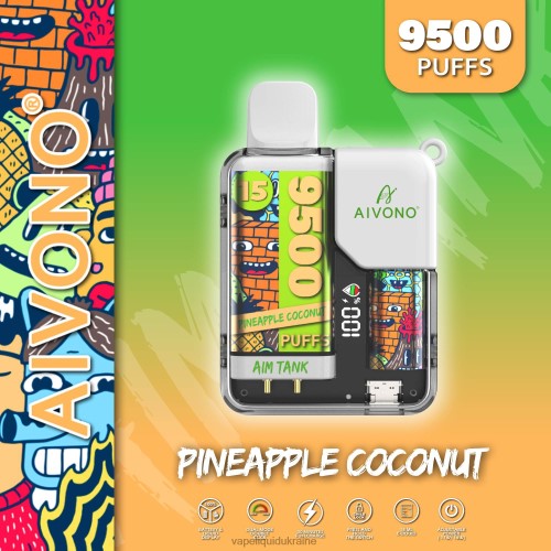 Pod System Vape - Aivono AIM TANK 9500 HZDR040 Pineapple Coconut