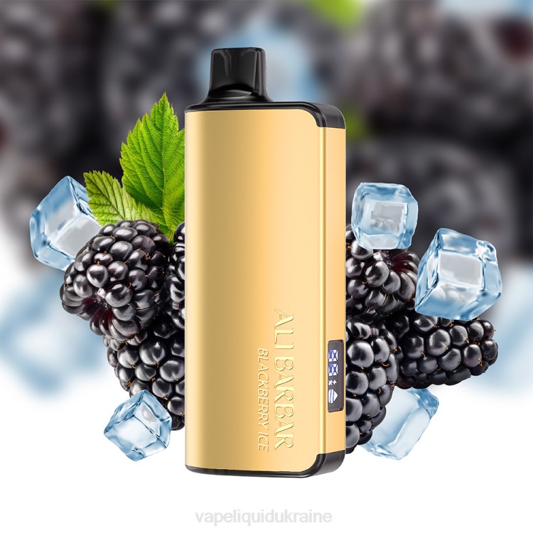 Pod System Vape - Alibarbar Ingot 9000 Disposable Vape Blackberry Ice F2VB30