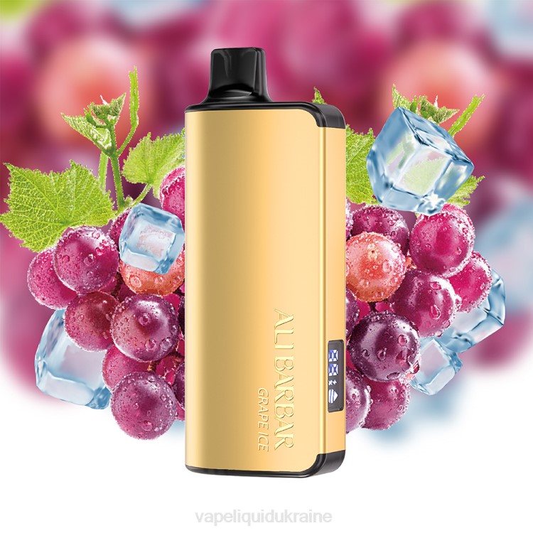 Pod System Vape - Alibarbar Ingot 9000 Disposable Vape Grape Ice F2VB20