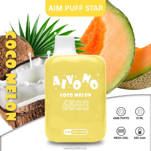 Vape Liquid Ukraine - Aivono AIM PUFF STAR 6500 HZDR0297 Coco Melon
