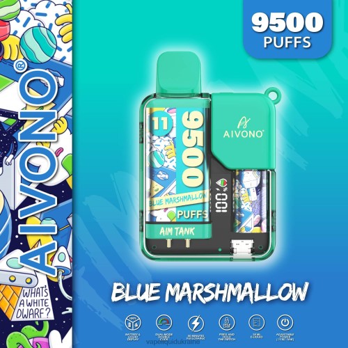 Vape Liquid Ukraine - Aivono AIM TANK 9500 HZDR042 Blue Marshallow