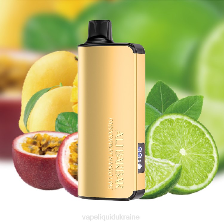 Vape Liquid Ukraine - Alibarbar Ingot 9000 Disposable Vape Passionfruit Mango Lime F2VB22