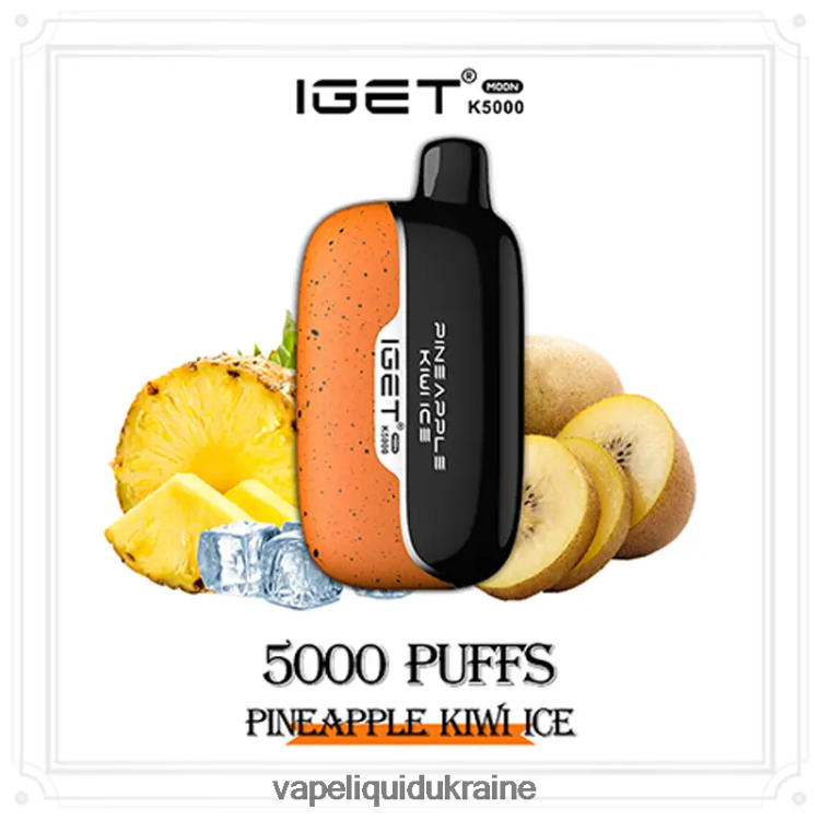 Vape Pod System - IGET Moon K5000 JHZL0V14 Pineapple Kiwi Ice