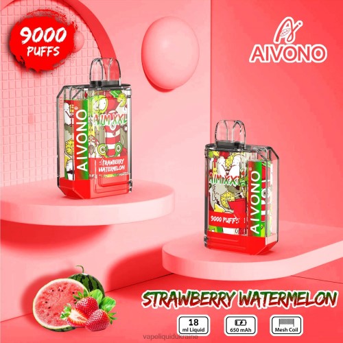 Vape Shop Київ - Aivono AIM XXL 9000 Mouth Sticker Transparent HZDR053 Strawberry Watermelon