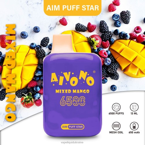 Vape Ukraine - Aivono AIM PUFF STAR 6500 HZDR0296 Mixed Mango