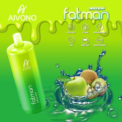 Vape Ukraine - Aivono FATMAN 6800 HZDR031 Apple Kiwi